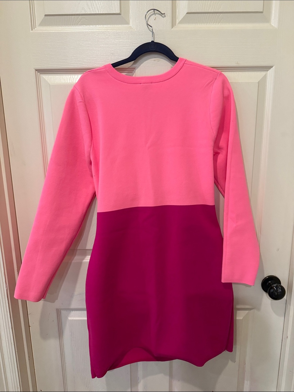 Express Body Contour  NWT color block cut out mini dress, XL - Picture 6 of 9